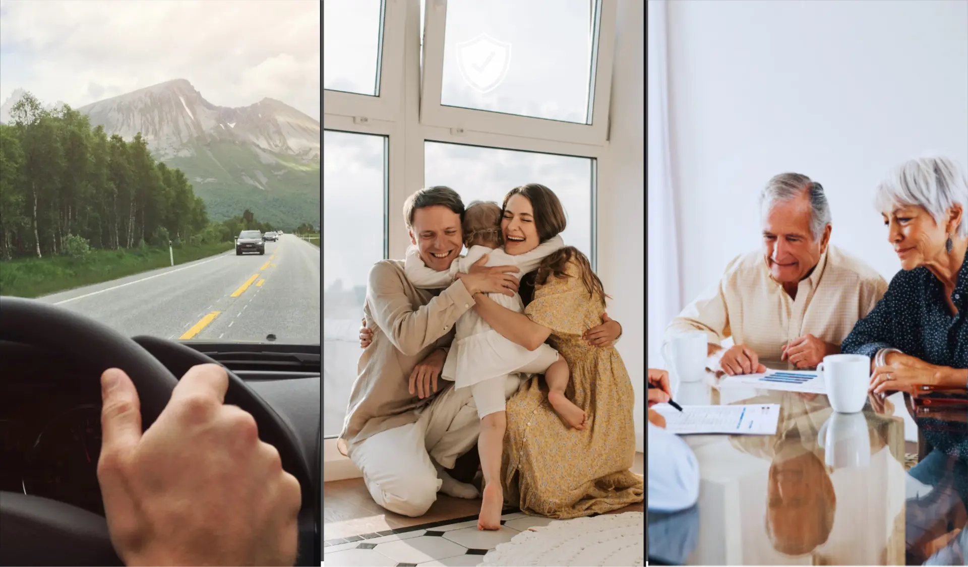 Escenas de protección patrimonial familiar, seguridad en el hogar y planeación financiera para el retiro